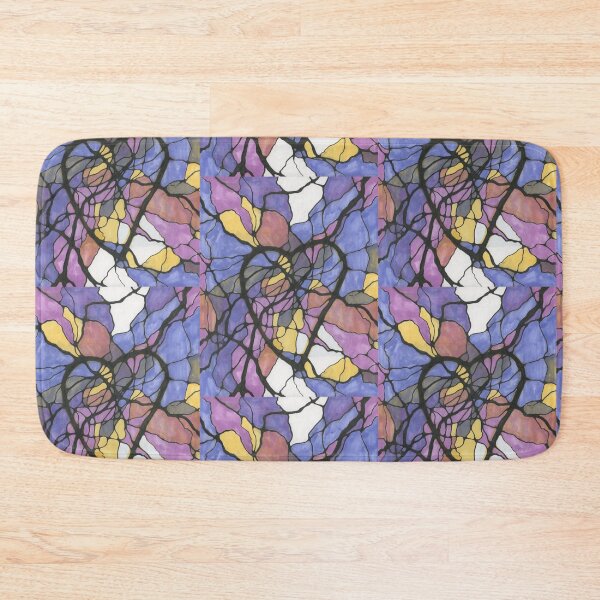 Item preview, Abstract Colorful Stained Glass Heart Design designed and sold by Brandy Woods.