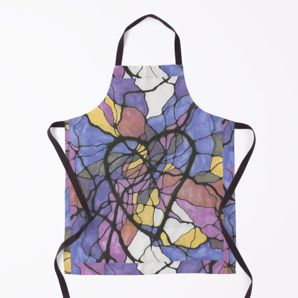 Item preview, Abstract Colorful Stained Glass Heart Design designed and sold by Brandy Woods.