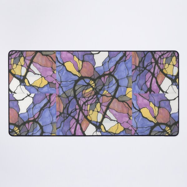 Item preview, Abstract Colorful Stained Glass Heart Design designed and sold by Brandy Woods.