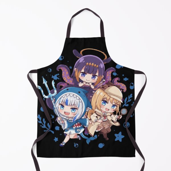 Item preview, Ina Ame And Gura Cute Illustration designed and sold by Krycklund.