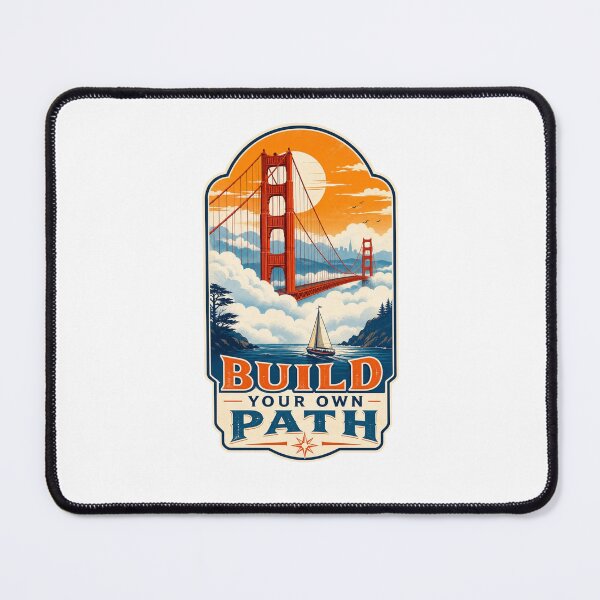 Item preview, Golden Gate Bridge Fog Sailing Boat – Build Your Own Path – San Francisco Iconic Art designed and sold by bobscraze.