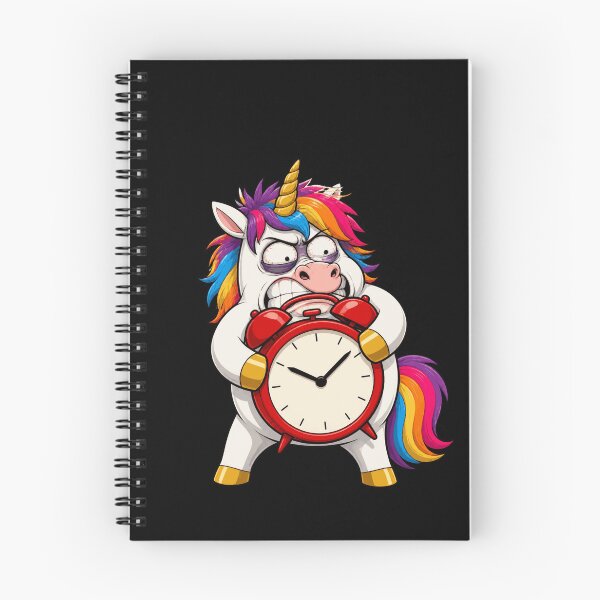 Item preview, Grumpy Unicorn Alarm Clock Meltdown Funny Design designed and sold by BoyleDesignShop.