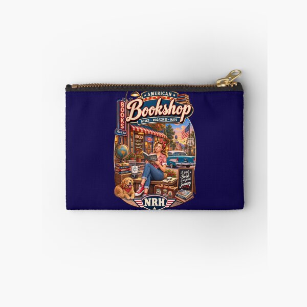 Item preview, Vintage American Bookstore Retro Poster designed and sold by Normandy Road Heritage.