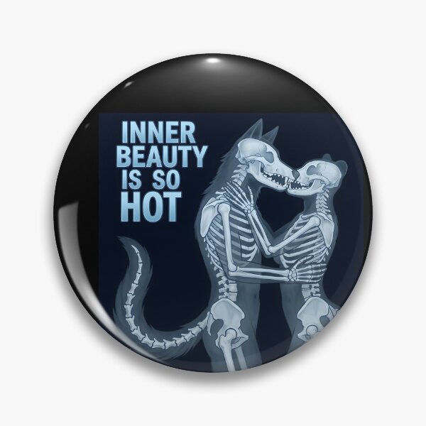 Item preview, Inner Beauty Is So Hot | X-Ray Furry Skeleton Couple designed and sold by Trevor Cutler.