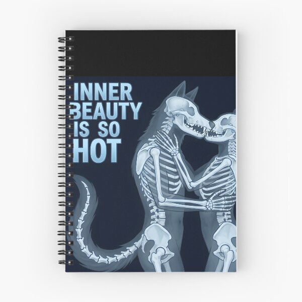 Item preview, Inner Beauty Is So Hot | X-Ray Furry Skeleton Couple designed and sold by Trevor Cutler.