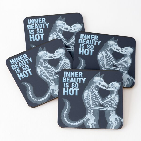 Item preview, Inner Beauty Is So Hot | X-Ray Furry Skeleton Couple designed and sold by Trevor Cutler.