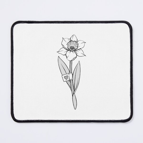 Item preview, Cute Daffodil With Heart Label designed and sold by amidst-no-whale.