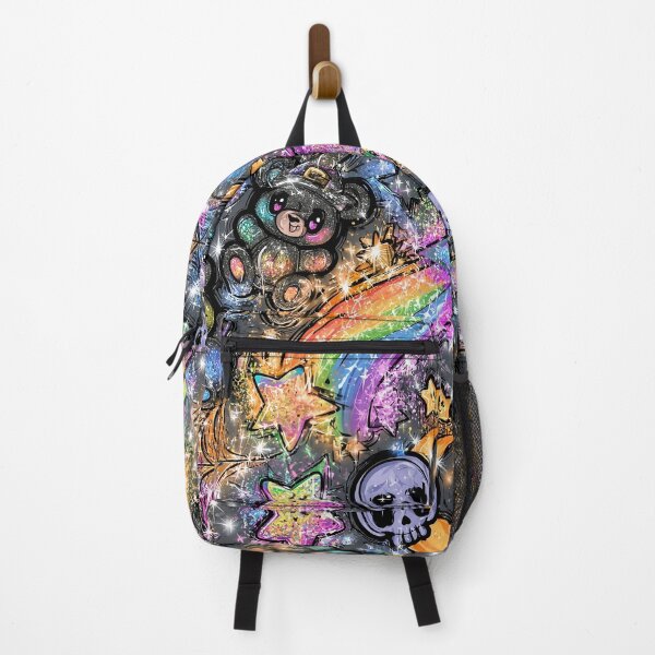 Item preview, Rainbow Pride Cosmic Bear Pattern - Glittery LGBTQ Galaxy Skull Design designed and sold by Nine Lives Studio.