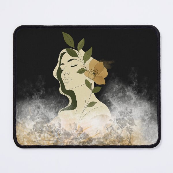Item preview, Botanical Woman Face Minimal Line Art designed and sold by GRFORA.