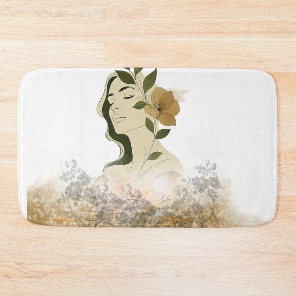 Item preview, Botanical Woman Face Minimal Line Art designed and sold by GRFORA.