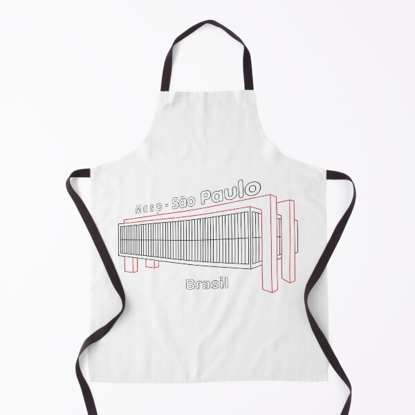 Item preview, Masp Sao Paulo Brasil - Red Structure Line Art Modern Museum designed and sold by City Tour Collection.