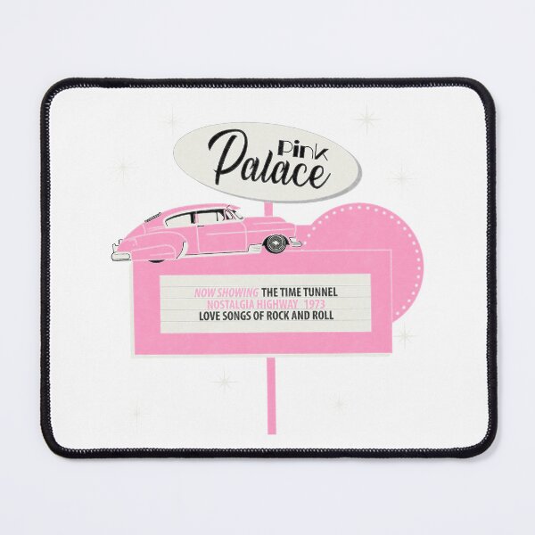 Item preview, Pink Palace Retro 1950s Time Travel Love Songs Rock And Roll Vintage Sign designed and sold by sunnivamla.