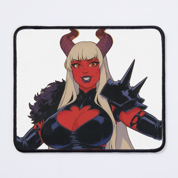 Item preview, Demon Queen Pin-Up – Gothic Fantasy Cartoon Devil Girl designed and sold by Hollow Moon Studios..