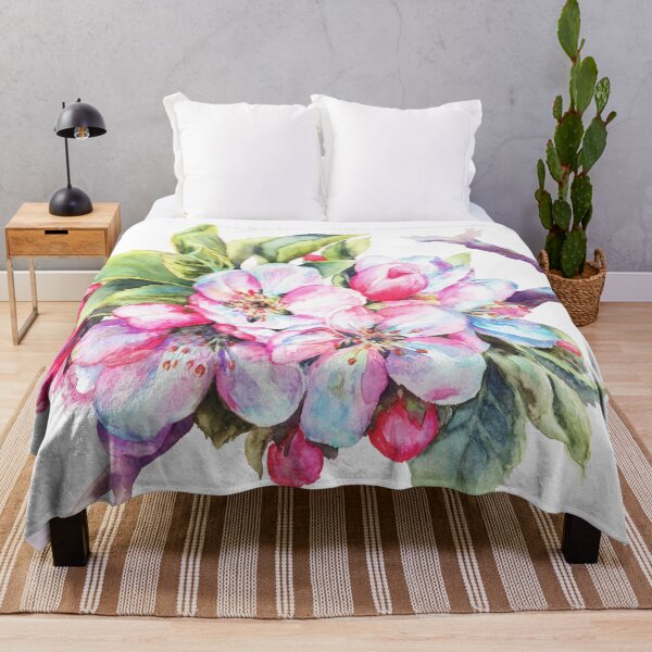 Item preview, Realistic Spring Blossom Watercolor Apple Cherry Blossom Branch designed and sold by art-tee-ua.