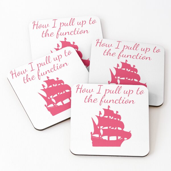 Item preview, How I pull up to the function- funny pirate humor- pink version designed and sold by SlimyFish.