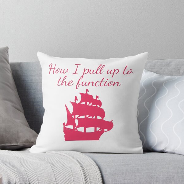 Item preview, How I pull up to the function- funny pirate humor- pink version designed and sold by SlimyFish.