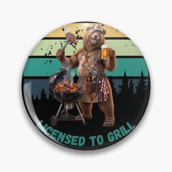Item preview, BBQ BEAR- LICENSED TO GRILL designed and sold by gomood.