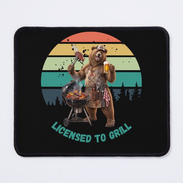 Item preview, BBQ BEAR- LICENSED TO GRILL designed and sold by gomood.