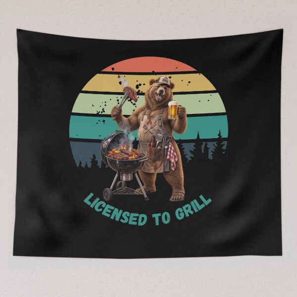 Item preview, BBQ BEAR- LICENSED TO GRILL designed and sold by gomood.
