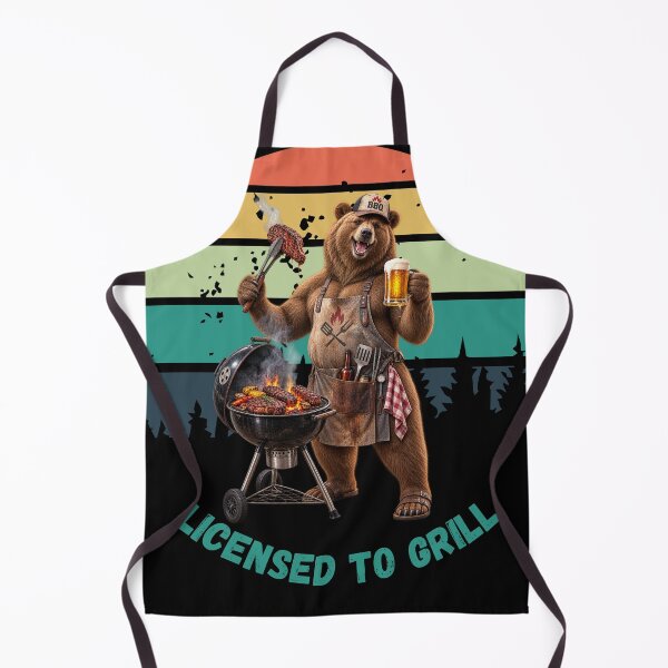 Item preview, BBQ BEAR- LICENSED TO GRILL designed and sold by gomood.