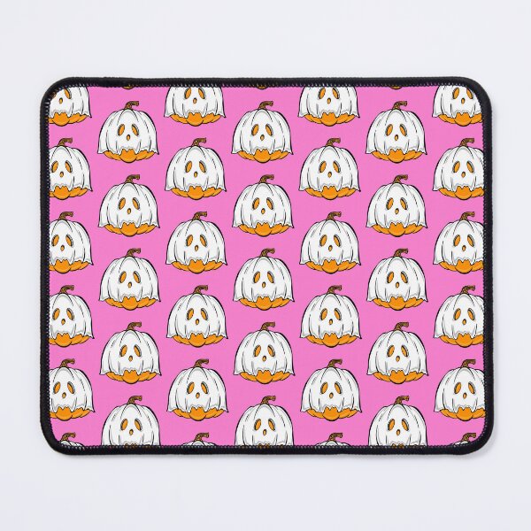 Item preview, Orange Pumpkin Ghost with pink Background designed and sold by missmann.