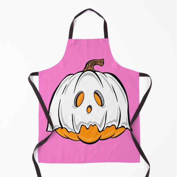 Item preview, Orange Pumpkin Ghost with pink Background designed and sold by missmann.