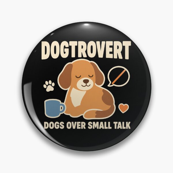 Item preview, Dogtrovert Dogs Over Small Talk Funny Dog Lover Gift designed and sold by DreamLayerStudio.