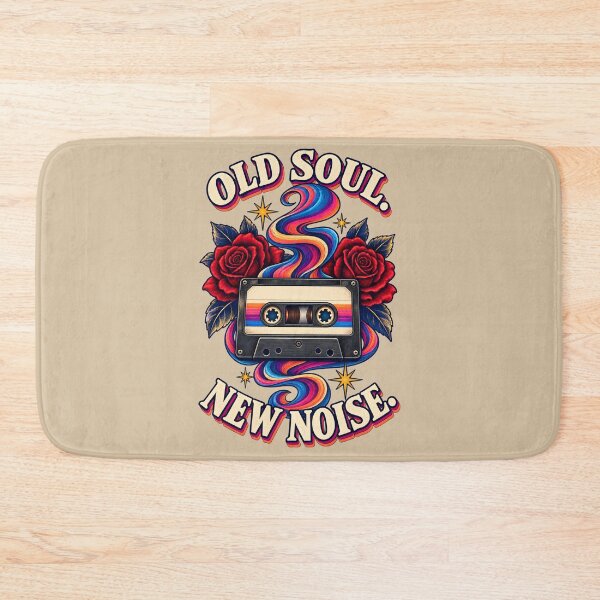Item preview, Old Soul, New Noise – Retro Cassette and Roses designed and sold by VioVibe.