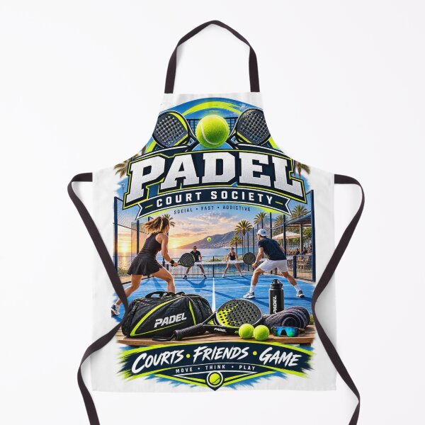 Item preview, Padel Court Society Courts Friends Game designed and sold by Rhubarb Bridge Merch.