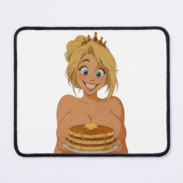 Item preview, Pancake Princess Pin-Up – Retro Cartoon Breakfast Girl designed and sold by Hollow Moon Studios..