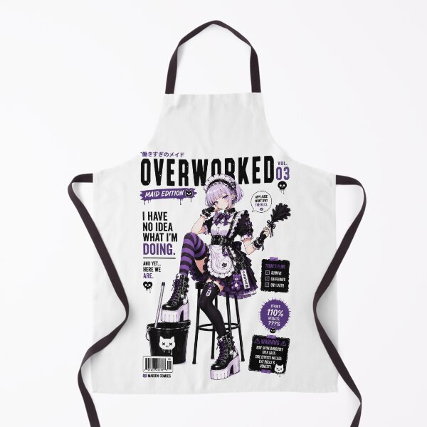 Item preview, Gothic Anime Maid Vol. 03 – Sarcastic Dark Kawaii Maid Design designed and sold by MAID4U.