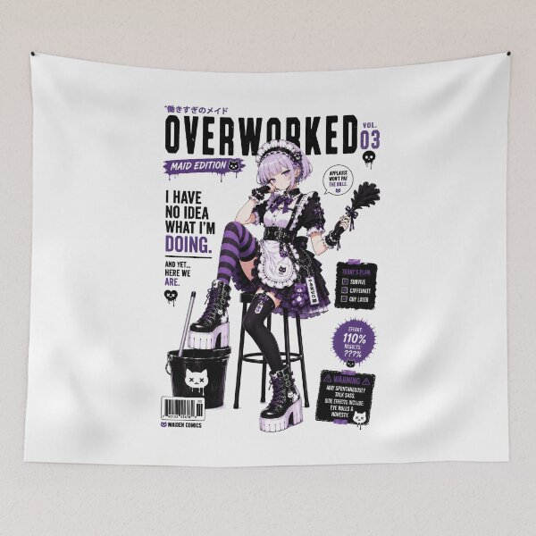 Item preview, Gothic Anime Maid Vol. 03 – Sarcastic Dark Kawaii Maid Design designed and sold by MAID4U.