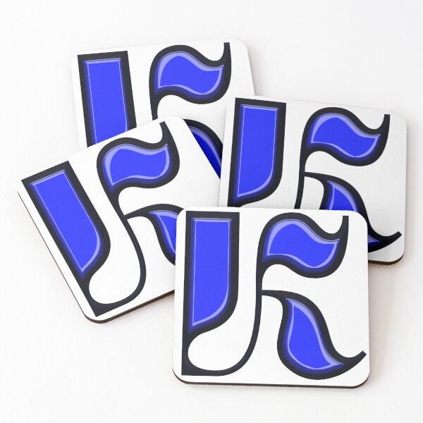 Item preview, Electric Blue Neon Abstract Monogram designed and sold by say_li03.