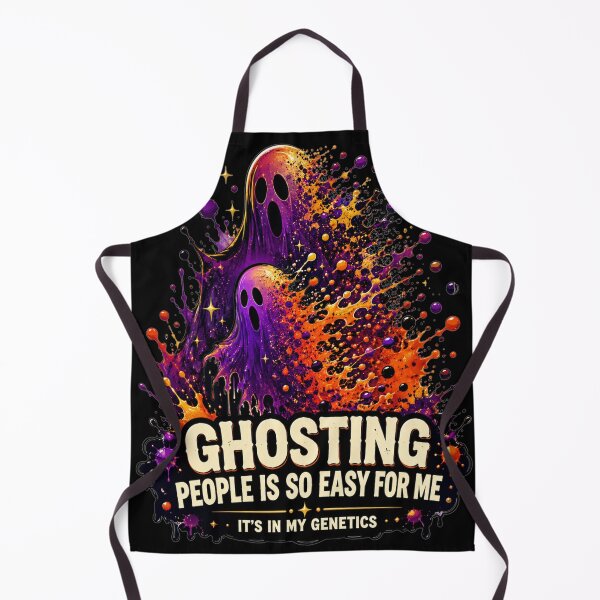 Item preview, Ghosting People Is So Easy For Me Its In My Genetics Colorful Splash Ghost Art Halloween Humor Gift for Ghost Lovers designed and sold by Nightarel.