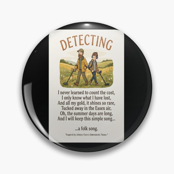 Item preview, Detectorists Johnny Flynn Lyrics Print designed and sold by henkinpollokj.