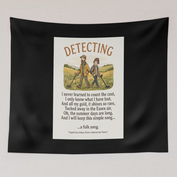 Item preview, Detectorists Johnny Flynn Lyrics Print designed and sold by henkinpollokj.