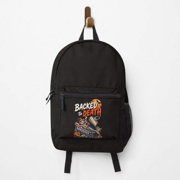 Item preview, Backed to Death – Funny Halloween Sardine Skeleton designed and sold by Cardio Boutique.