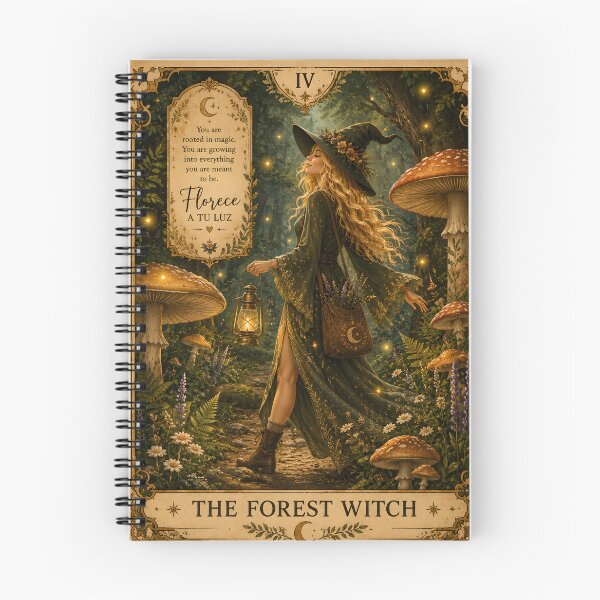 Item preview, The Forest Witch Tarot Card Enchanted Woodland Halloween Cottagecore Magic designed and sold by OlgaLuna_design.