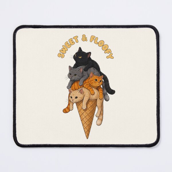 Item preview, Sweet 4 Cats Ice Cream – Funny Cute Cat Summer Design designed and sold by BlackCat Vibe.