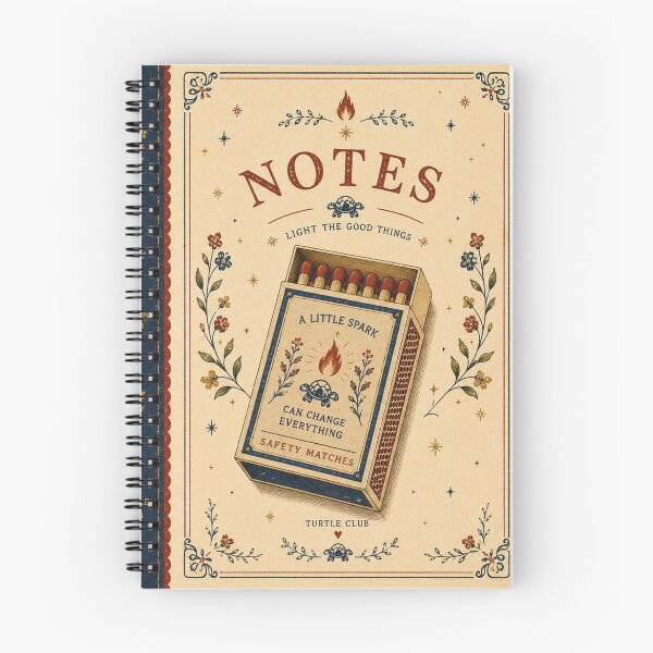 Item preview, Vintage Matchbox Notes Retro Journal designed and sold by Turtle Club.