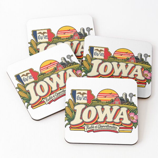 Item preview, Iowa Fields of Opportunity Vintage Farm Corn Retro Graphic Tee designed and sold by TM DESIGNS AND MORE.