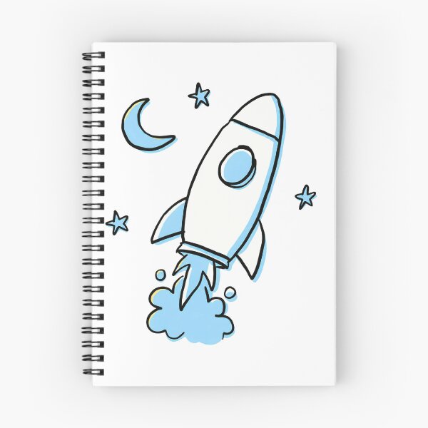 Item preview, 	Rocket Ship Moon and Stars designed and sold by marwa-world.