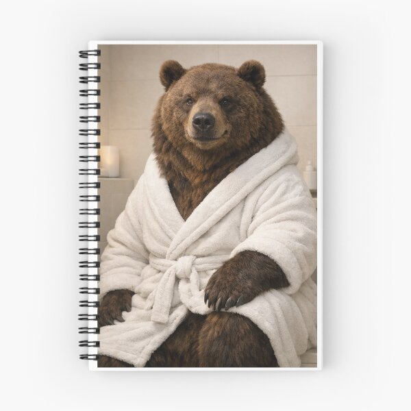 Item preview, Snug Bathrobe Cave Bear designed and sold by Sillytoe.