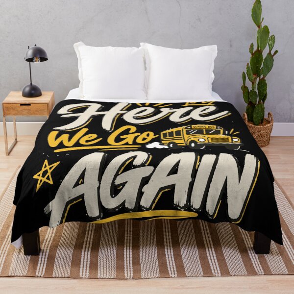 Item preview, Here We Go Again | Funny Back to School Bus Design designed and sold by Sunday.Supply.