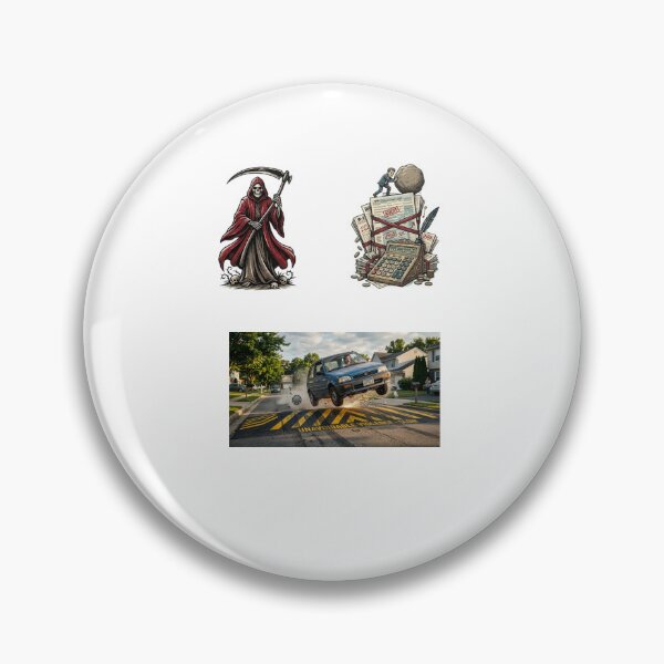 Item preview, certainties of life: death, taxes, and brain racking, suspension killing, neck injuring speed bumps designed and sold by Goode-sense2025.