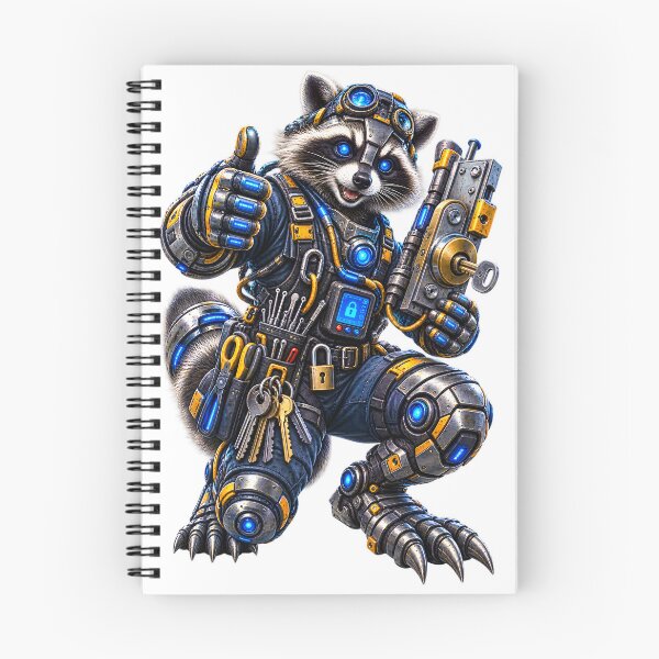 Item preview, Steel Raccoon – Industrial Locksmith | Mechanical Animal designed and sold by SteelCoat Studio.