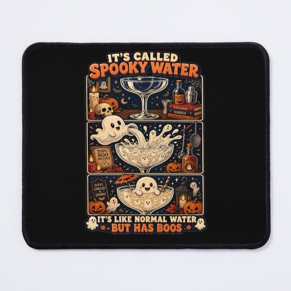 Item preview, Its Called Spooky Water Its Like Normal Water But Has Boos Vintage Bar Illustration Art Halloween Humor Gift for Cocktail Lovers designed and sold by Nightarel.