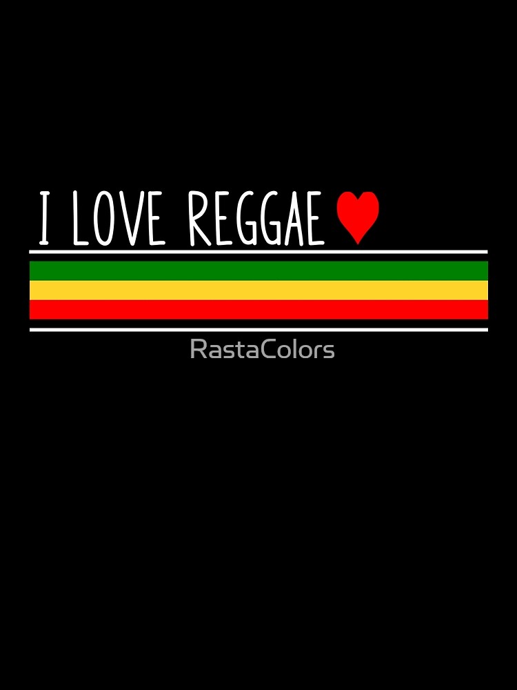 Thumbnail 3 of 3, Scarf, I Love Reggae Rasta Colors designed and sold by RastaColors.
