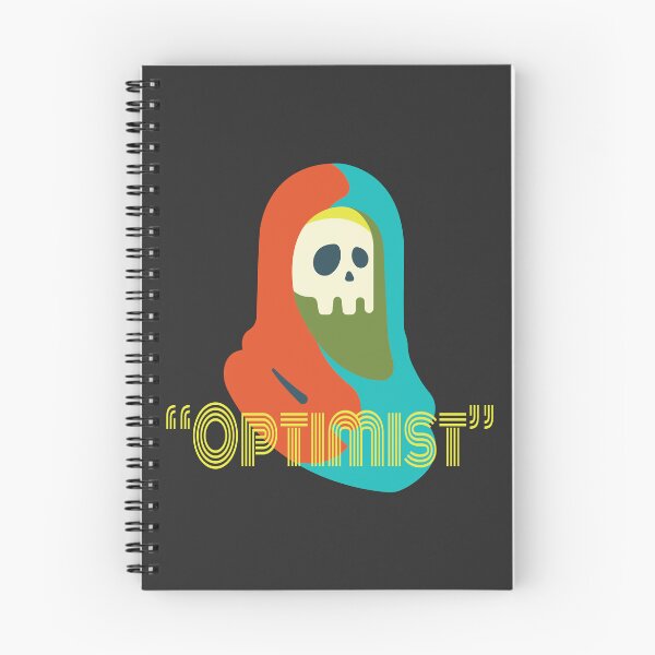 Item preview, Ironic Optimist Grim Reaper Skull - Retro Colorful Goth designed and sold by ANJ Creative Designs.