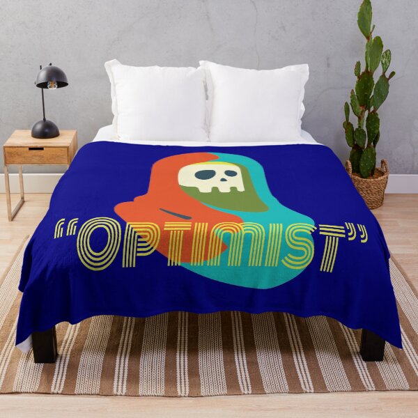 Item preview, Ironic Optimist Grim Reaper Skull - Retro Colorful Goth designed and sold by ANJ Creative Designs.